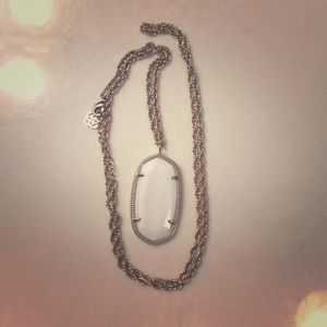 White Kendra Scott Neckalce